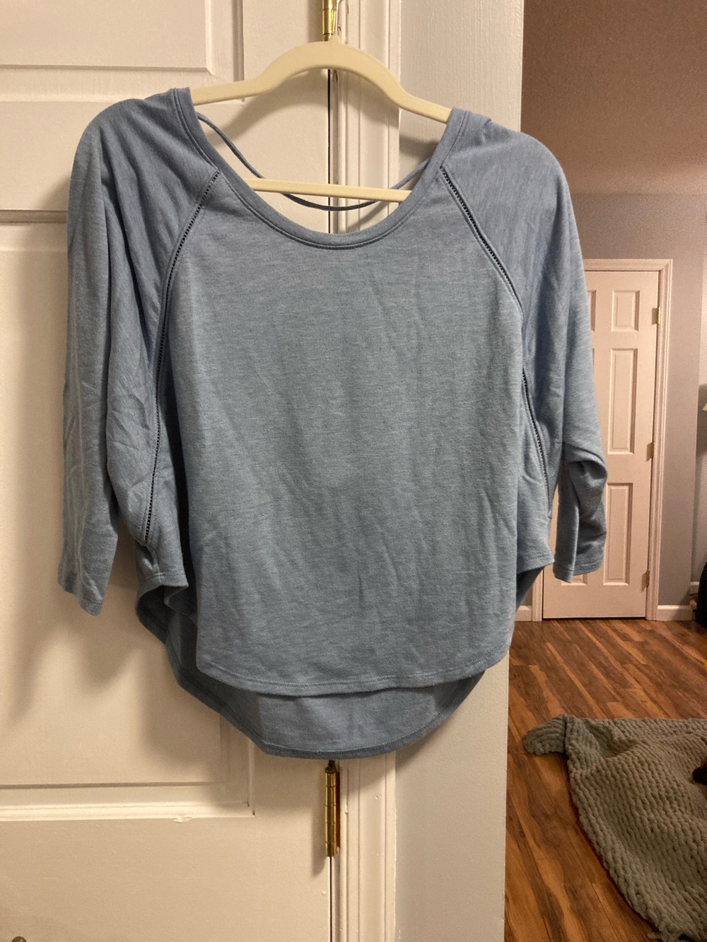 Victoria's Secret Light Blue Scoop-Neck Relaxed Sweatshirt